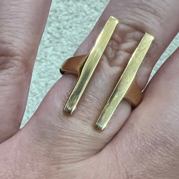 Soko Double Bar Ring Size 9 - Picture 3 of 6
